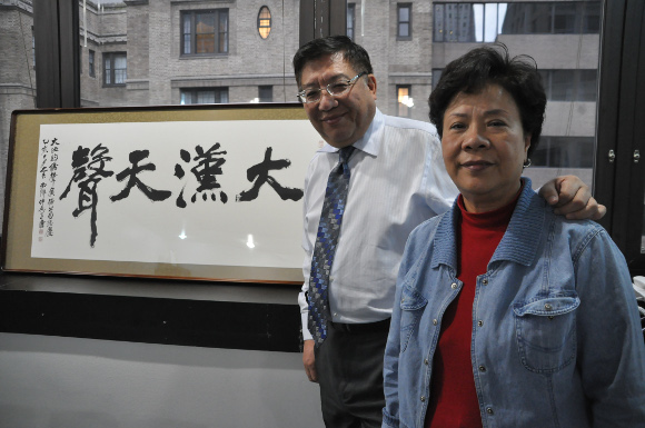 Richard Hseuh with longtime colleague Belinda Hsu. Photo by Susan M. Lee