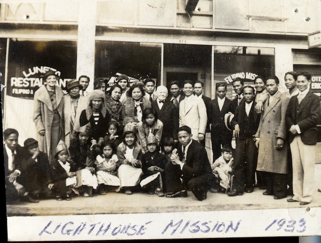 Lighthouse Mission on Lafayette 1933. Courtesy Filipino American National Historical Society