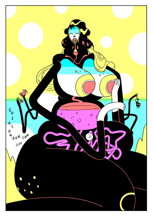 Bookplate from Michael DeForge's Ant Colony