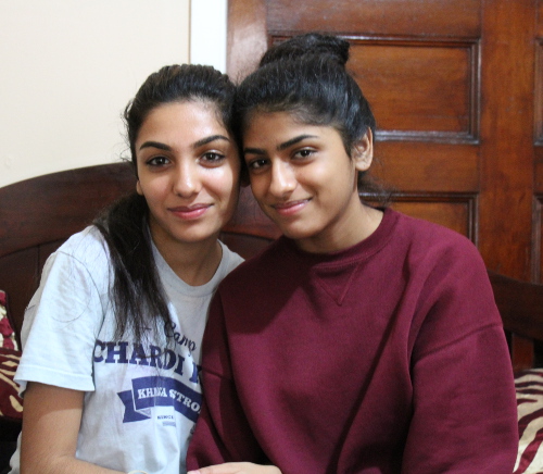 Anmol and Avneet, both high school students, have been drinking cha since they were eight years old. Photo by Sonny Singh