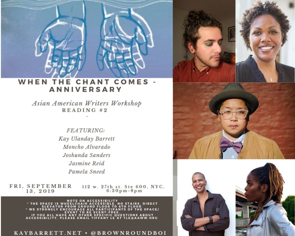 When the Chant Comes Anniversary, Reading #2: Celebrate 3 Years of QTBIPOC Poetry & Storytelling!