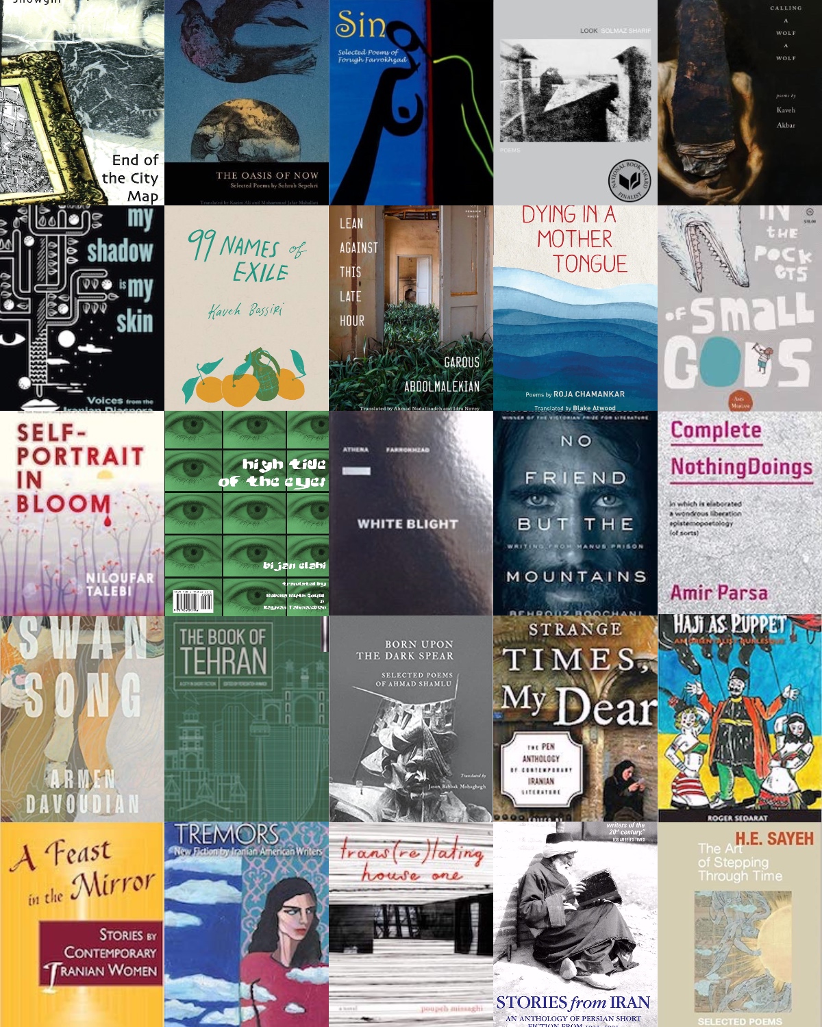 100 Essential Books by Iranian Writers: Poetry, Hybrid Works ...