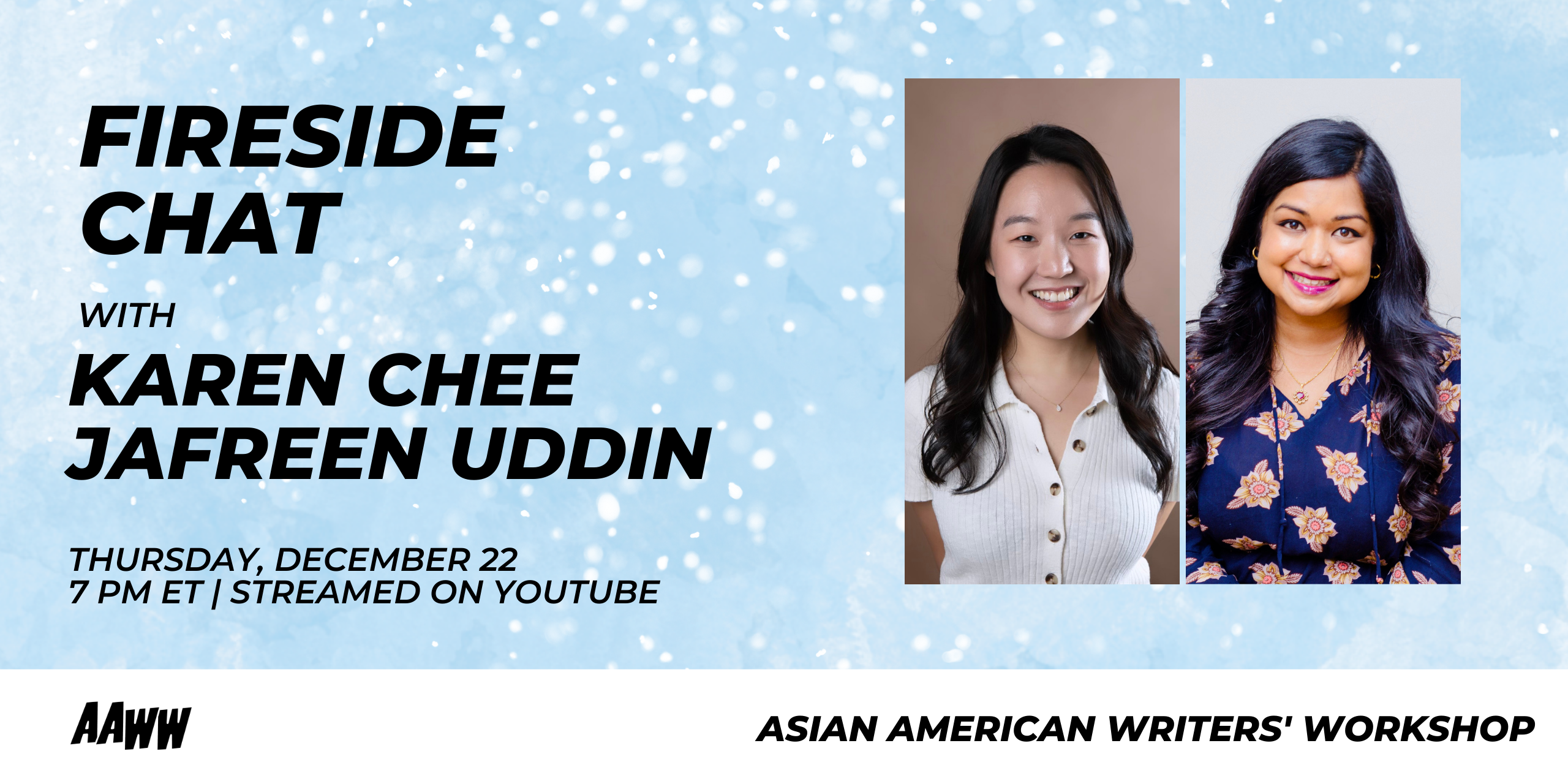 [VIRTUAL] Fireside Chat: Karen Chee and Jafreen Uddin