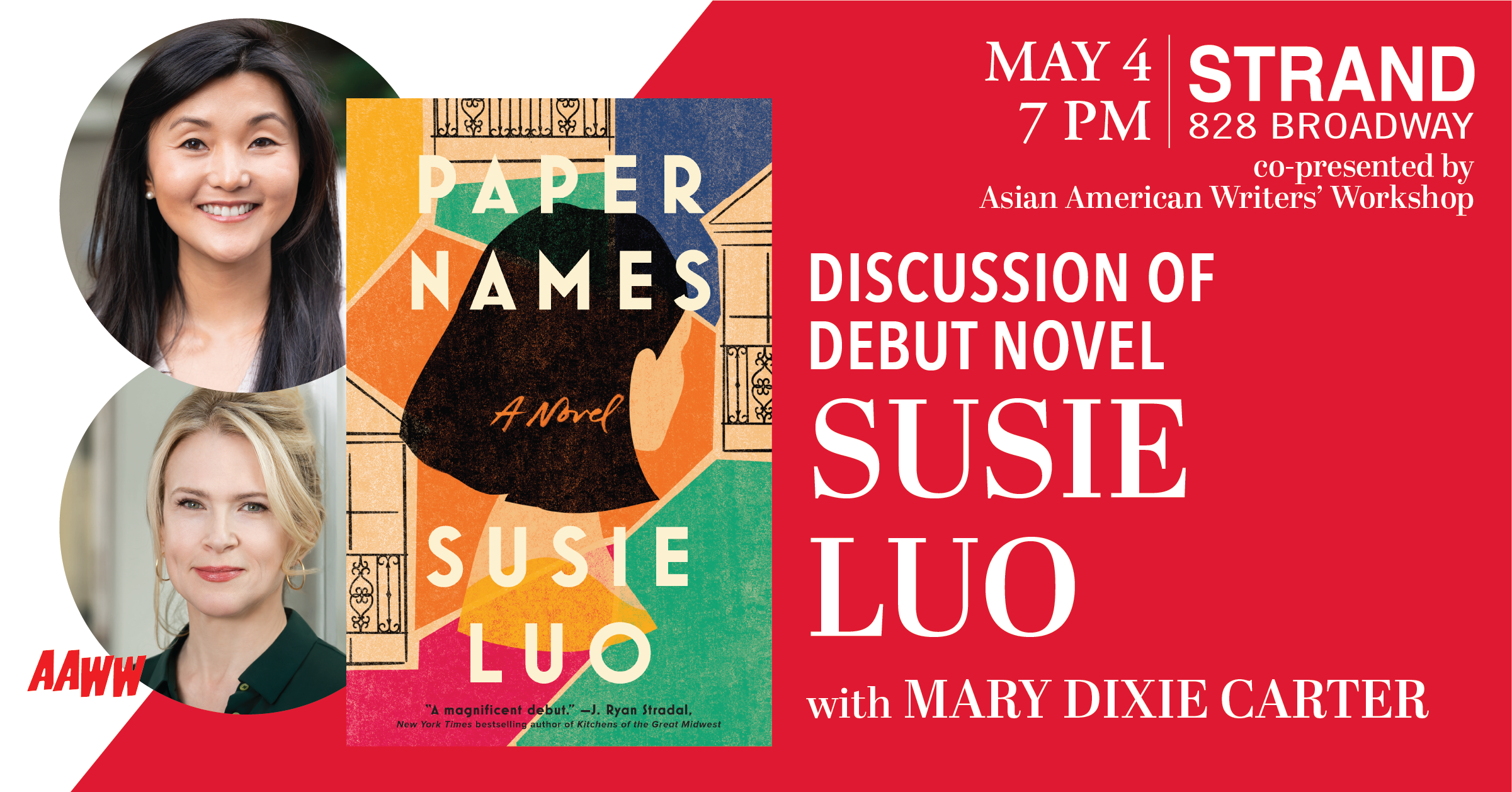 AAWW & The Strand Present: Paper Names by Susie Luo