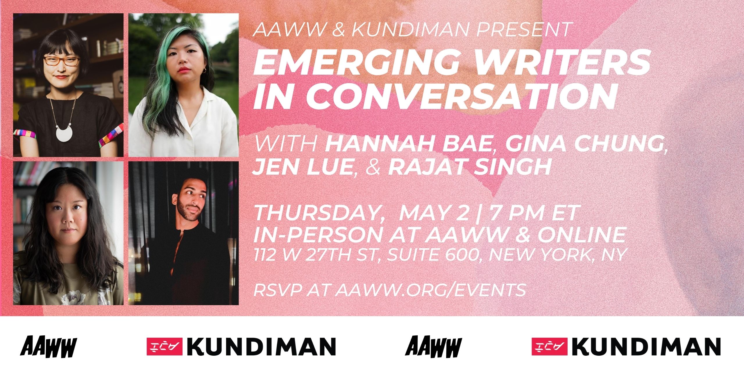AAWW & Kundiman Present: Emerging Writers in Conversation