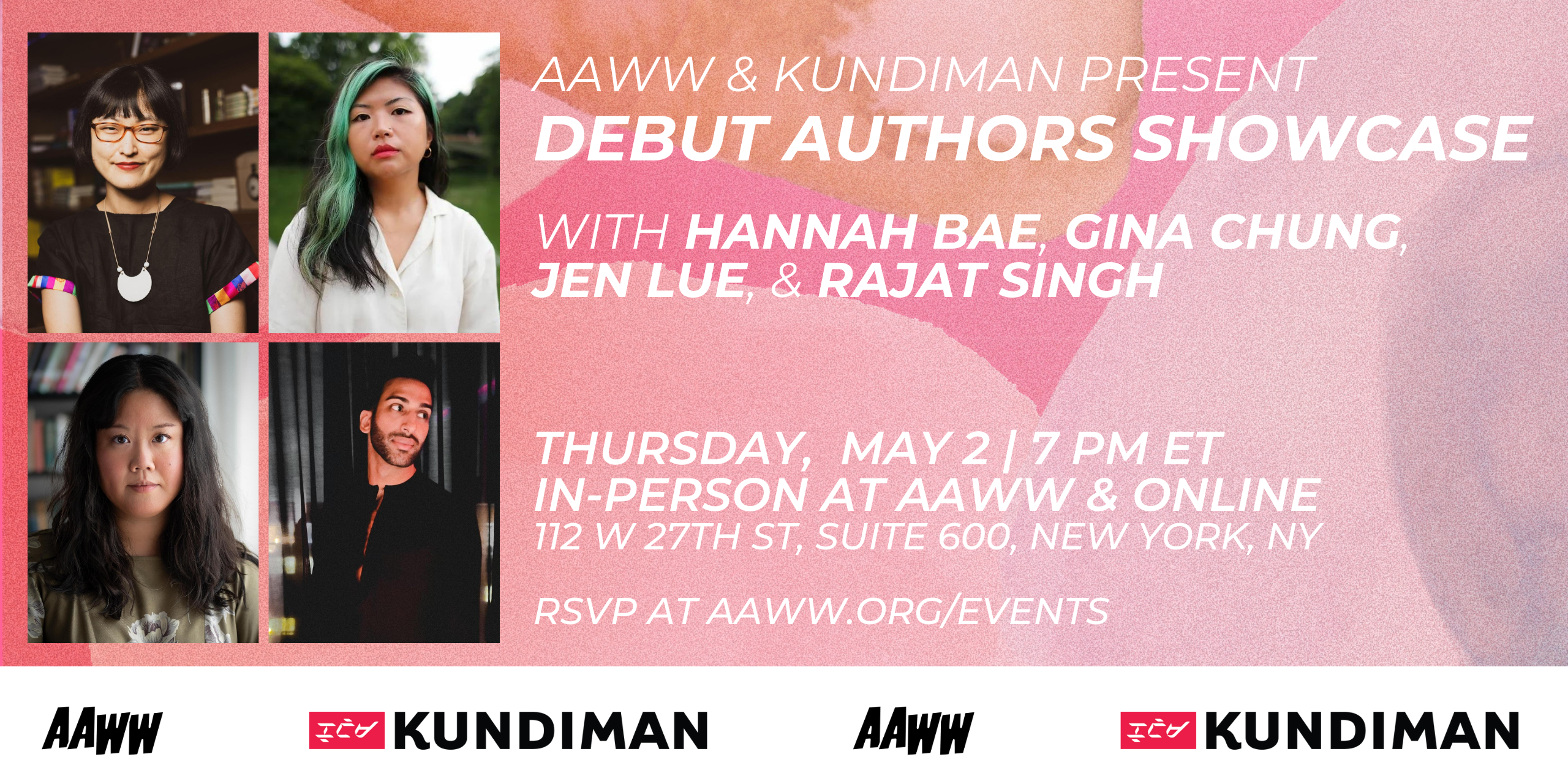 AAWW & Kundiman Present: Emerging Writers in Conversation