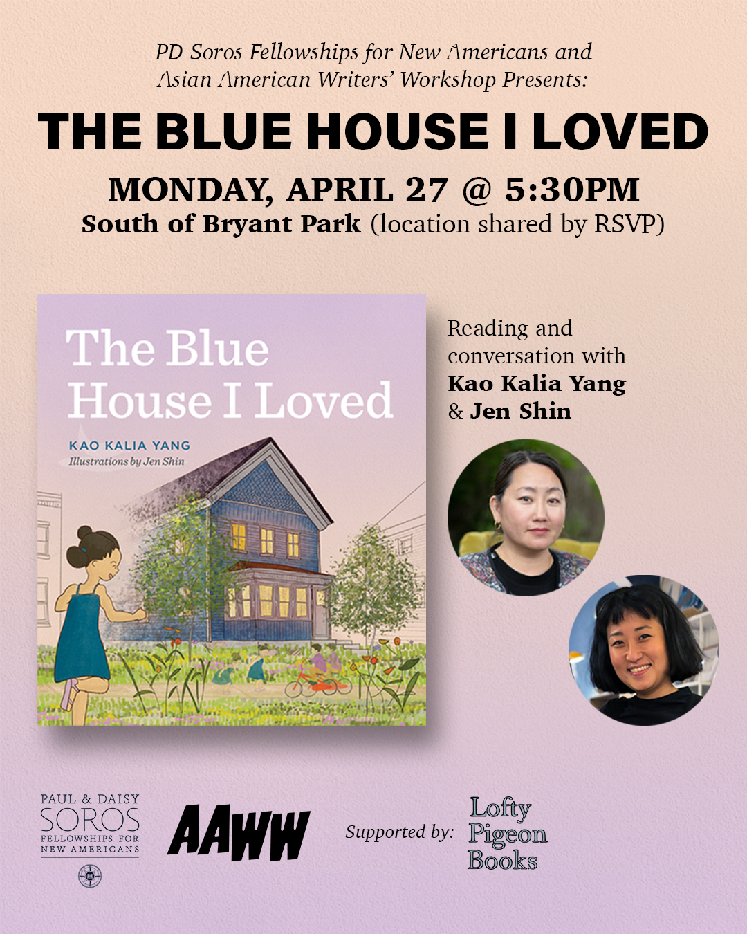 The Blue House I Loved with Kao Kalia Yang & Jen Shin