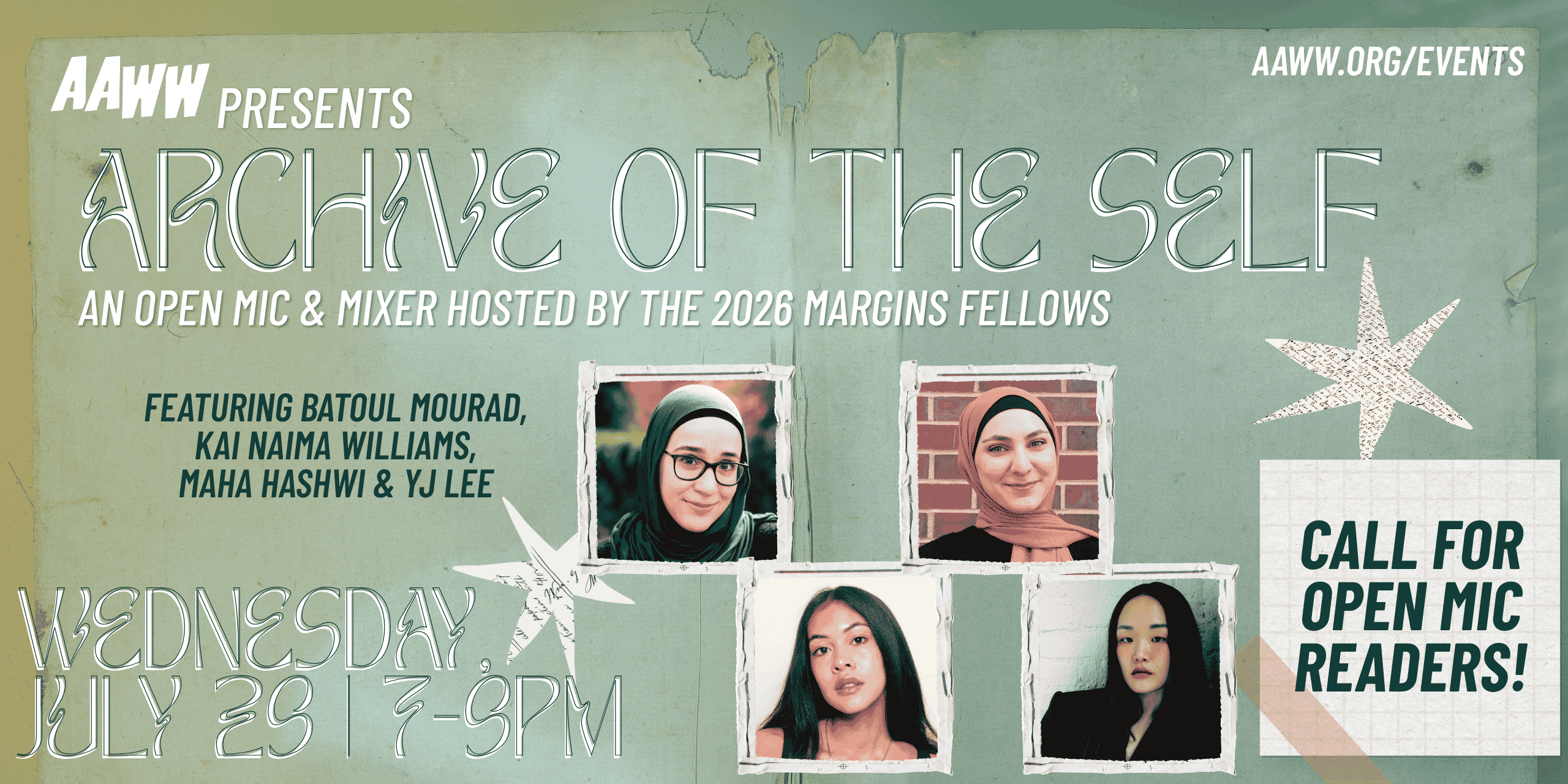 Archive of the Self – An Open Mic & Mixer